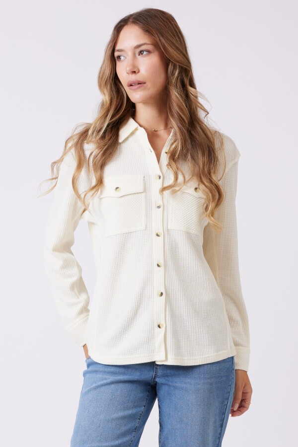 Sobrecamisa Texturada CRUDO