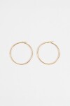 Aros acero maxi dorado