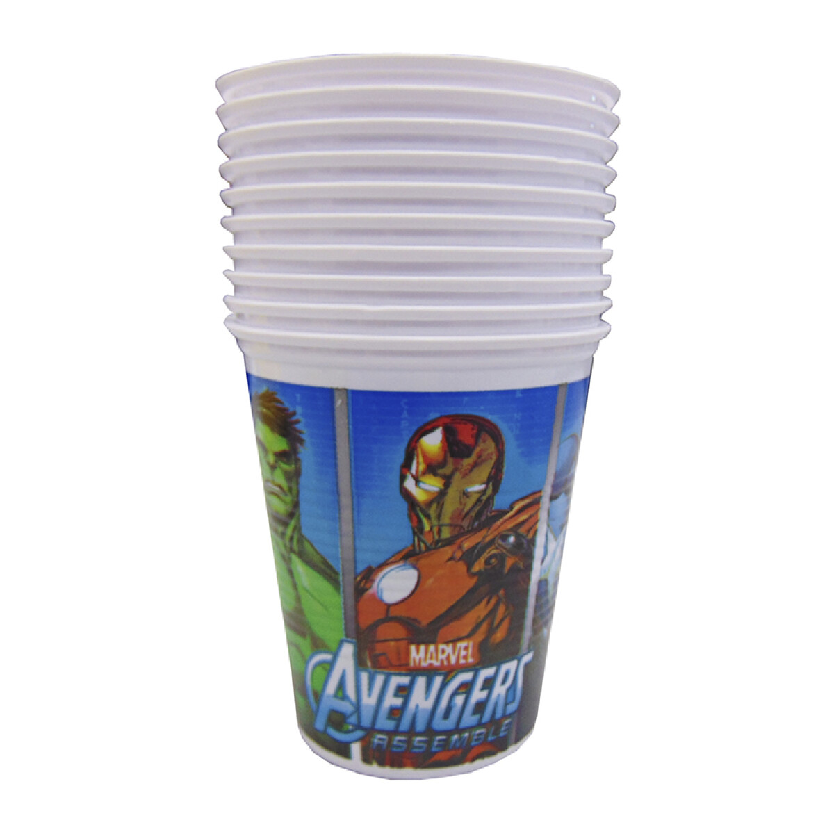 Cotillón Vaso Spiderman y Avengers x10 - AVENGERS 