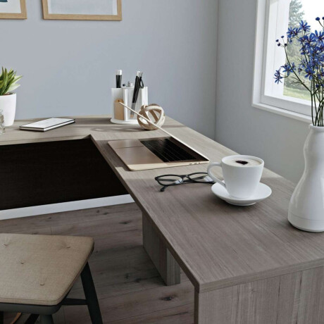 Escritorio en L con cajion Sauder Linea Beginnings
