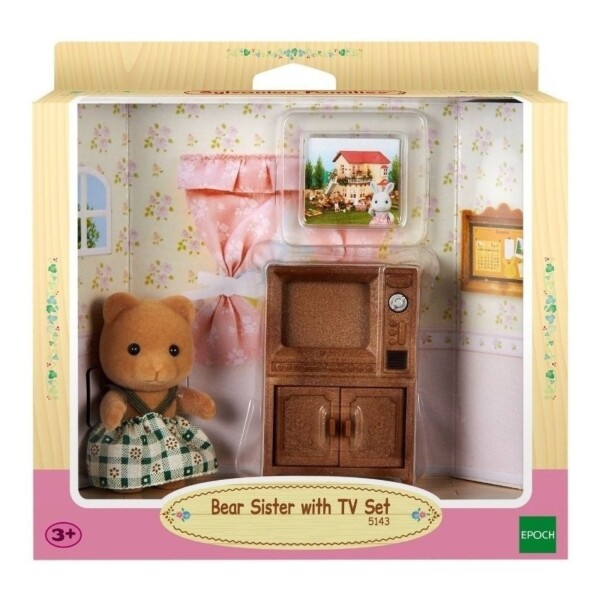 Sylvanian Families Osa Hermana Con Televisor Infantil Sylvanian Families Osa Hermana Con Televisor Infantil