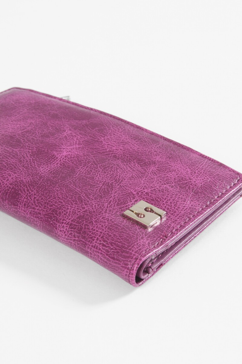 Billetera larga cirere magenta