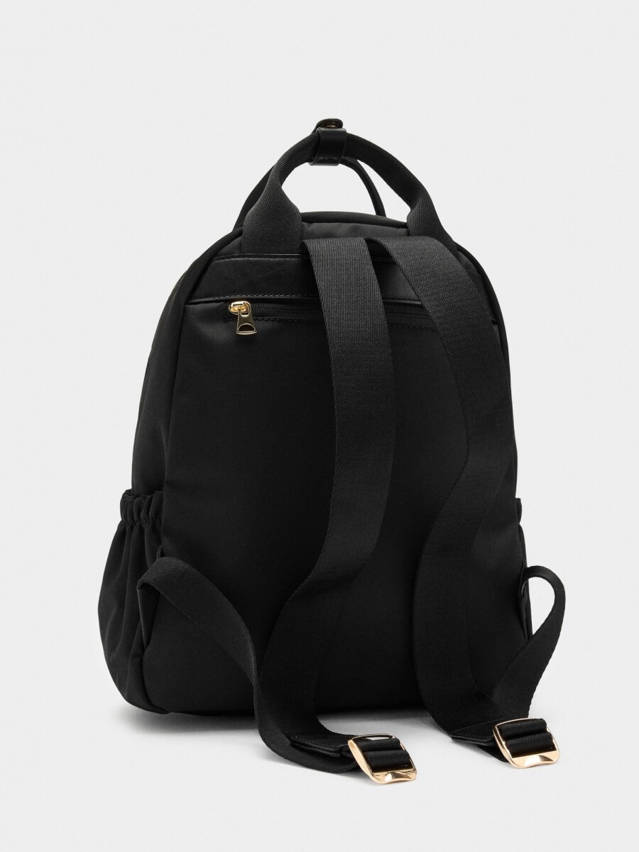 Mochila De Nylon Con Colgante De Corazón negro