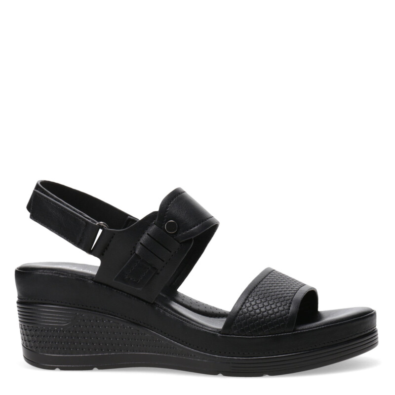 Sandalias de Mujer Lady Confort BORGER con plataforma Negro