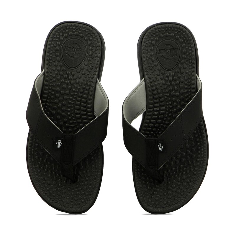 Br Sport Ojota Casual Tira Cue Negro-negro