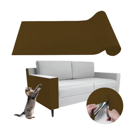 Set X5 Rascadores P/Gato Adhesivo 100x60cm Protector Muebles Marrón