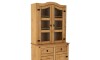 Cristalero Madera Maciza Linea Mexicana 2 Puertas Natural