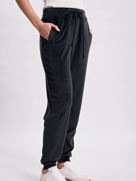 Pantalón jogger plush Negro