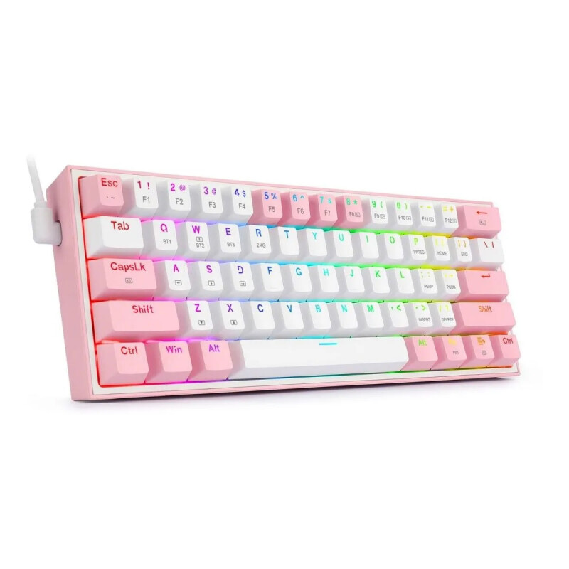 Teclado Gamer Inalambrico Redragon Fizz Pro K616 60 Pink Teclado Gamer Inalambrico Redragon Fizz Pro K616 60 Pink