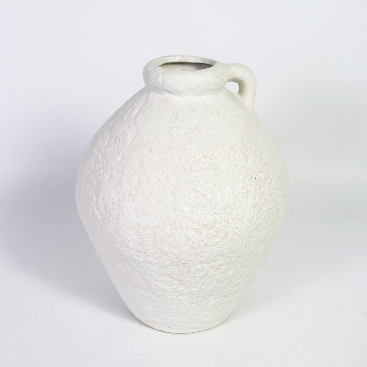 JARRON DE CERAMICA BLANCO 22X28CM 