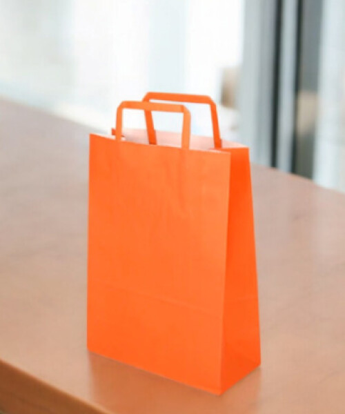 Bolsa lisa acuario 22x10x30 cm NARANJA