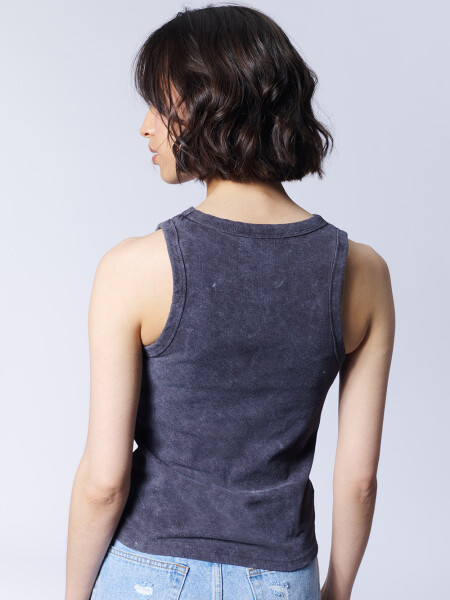 Musculosa rib Gris