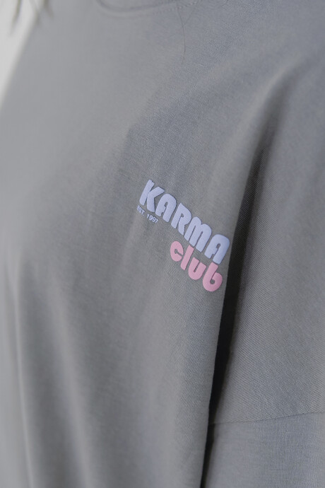 Remera Pulau Karma Gris