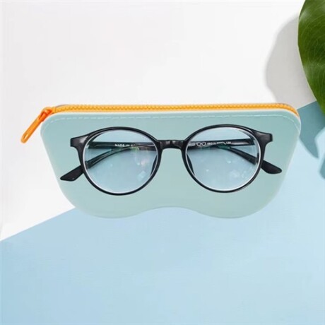 Estuche para lentes de silicona Celeste