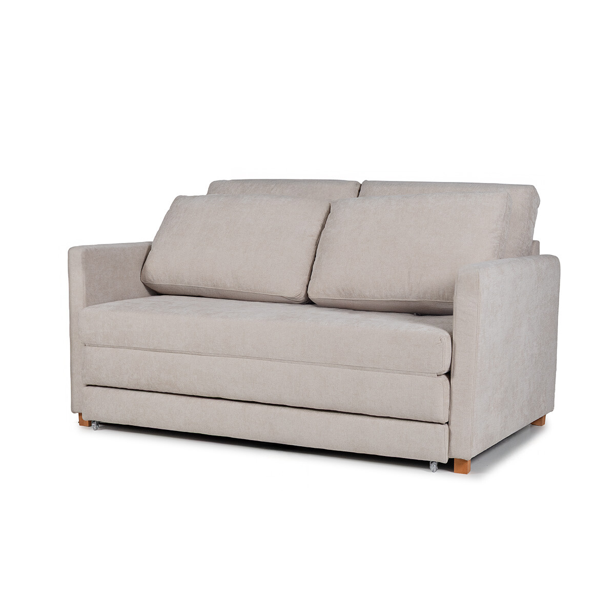 Sofá Cama Niki - Tela Microfibra - 10285 (Beige) 