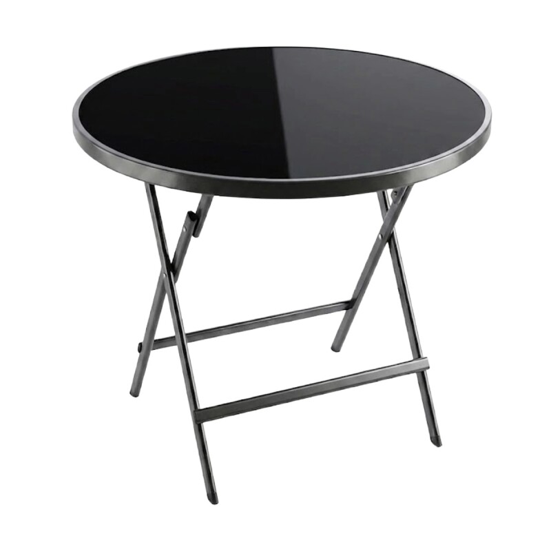 MESA RED AUXILIAR NEGRA PLEGABLE 70CM Unica