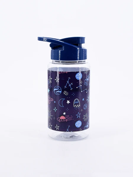 BOTELLA DINOS AZUL