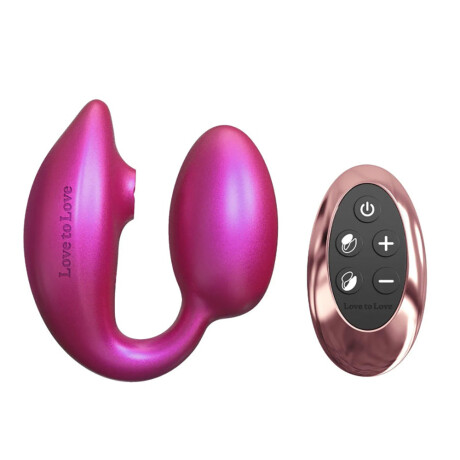 Huevo Vibrador de Doble Estimulación Wonderlover Rosa