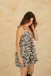 VESTIDO SERENELLA MINI NOIR&IVORY ZEBRA VESTIDO SERENELLA MINI NOIR&IVORY ZEBRA