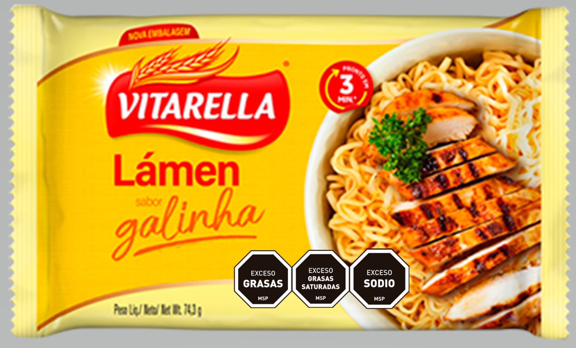 PASTA INSTANTANEA VITARELLA 74.30G GALLINA 