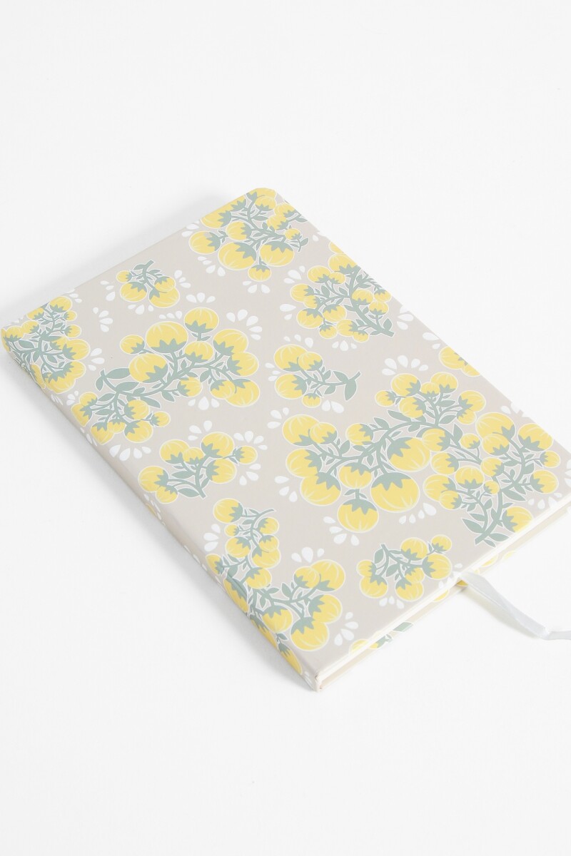 Cuaderno tapa floral beige