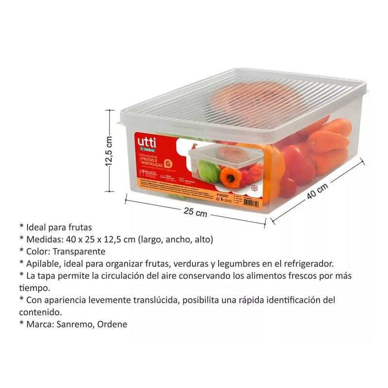 Caja G 10,3 lts TRANSPARENTE