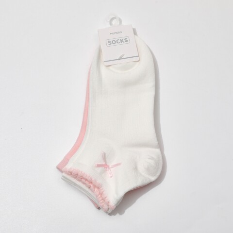 CALCETINES BAJOS CON MARIPOSAS ROSAS PARA MUJER (3 PARES) CALCETINES BAJOS CON MARIPOSAS ROSAS PARA MUJER (3 PARES)
