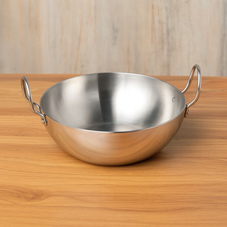 SARTEN CON ASAS ACERO INOX 19CM PLATEADO
