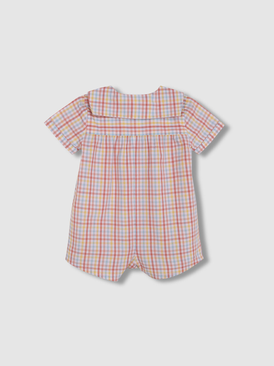 Pijama Cuadros Blanco