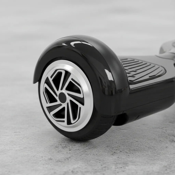 Skate Patineta Eléctrica 6.5" Rp600b Con Música + Luces Led SKATE 6.5 CON BLUETOOTH RP600B NEGRO