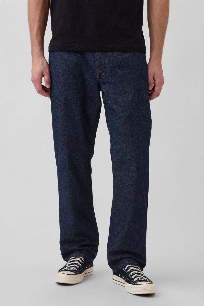 Jean Relaxed Straight Hombre Dark Chambray