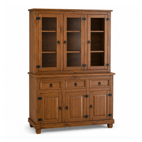 MUEBLE CRISTALERO DE COCINA IMPERIAL 6 PUERTAS 183x132x44 IMBUIA MATE Mueble Cristalero De Cocina Imperial 6 Puertas 183x132x44 Imbuia Mate