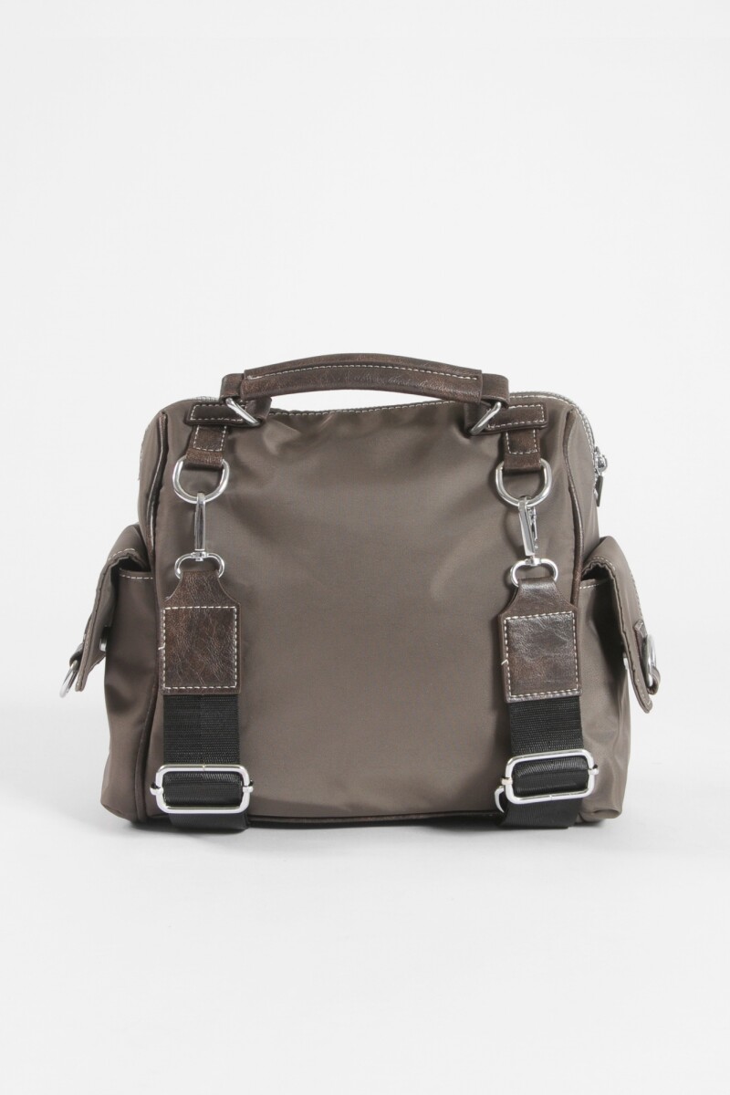 Bandolera - mochila bolsillos verde