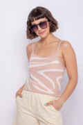 TOP LIBERTAD Beige Oscuro