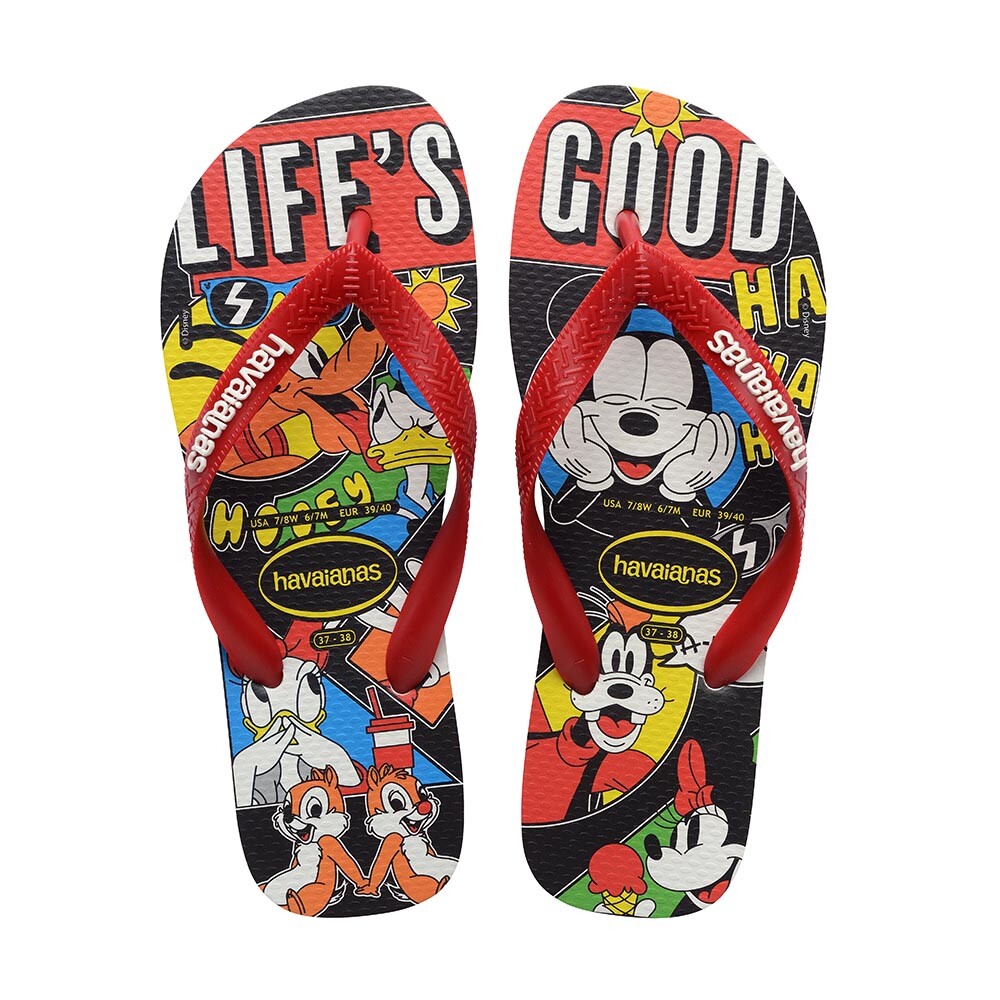 Sandalias Havaianas Top Disney Classics Hombre Blanco/Rojo Apache