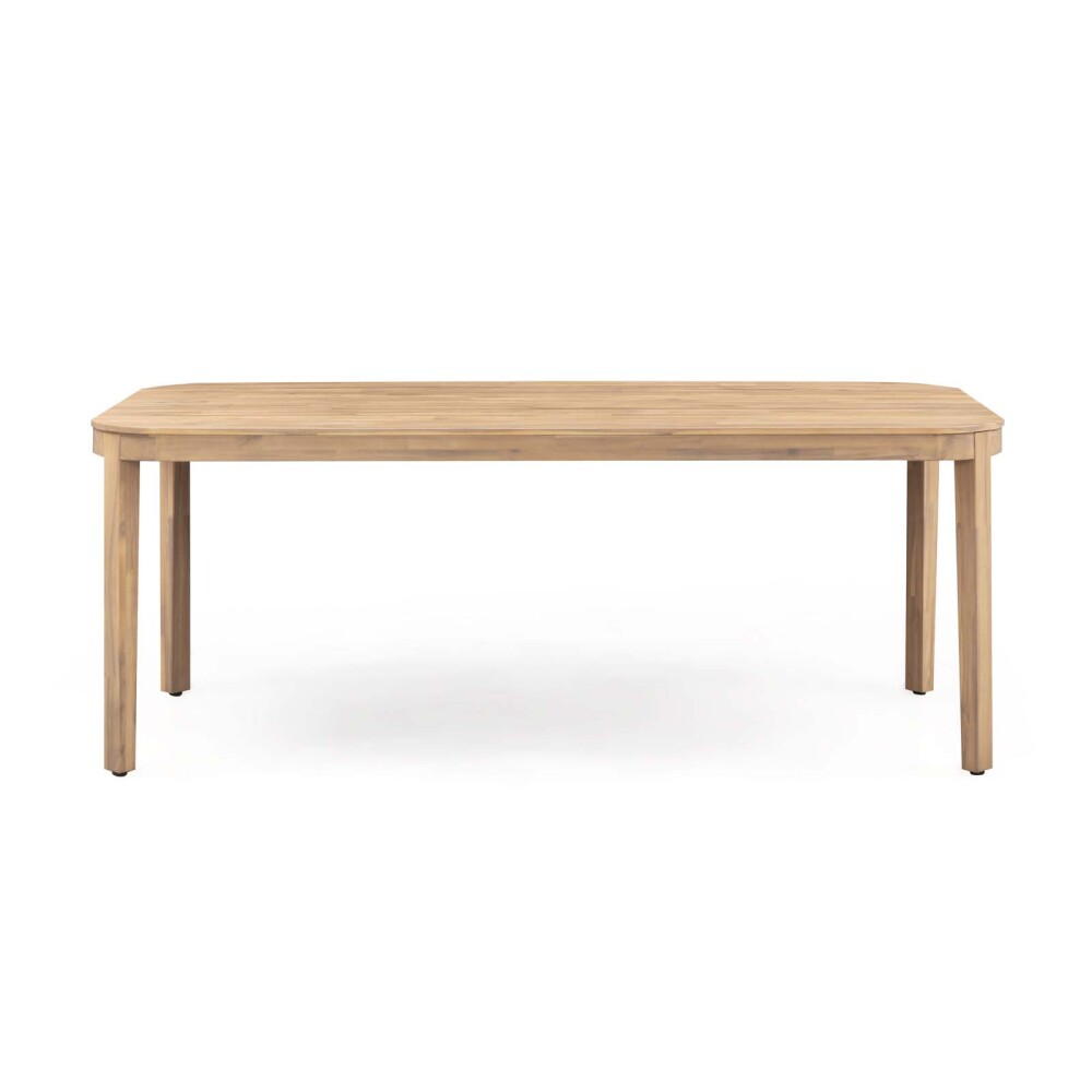 SET DE COMEDOR MADERA-ACACIA NATURAL-BEIGE CRUZ