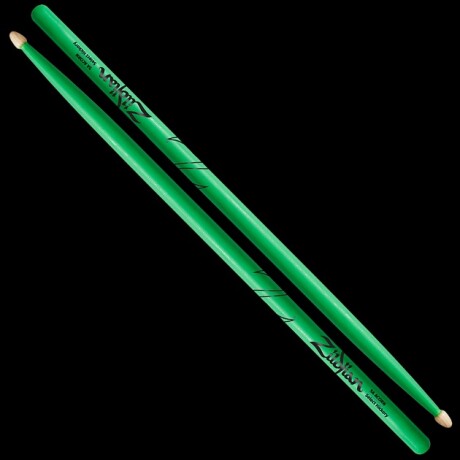Palillos Zildjian Acorn Neon Green 5aw Palillos Zildjian Acorn Neon Green 5aw