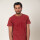 T-Shirt Pigment dye con bolsillo Rojo