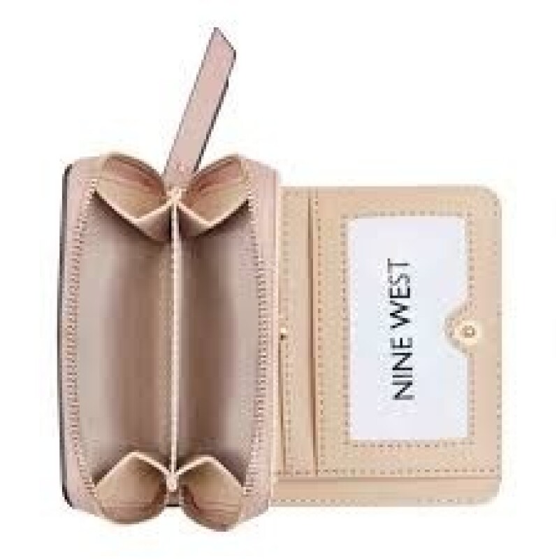 Small Leather Goods Mary Zip Around Card Case Cement Cemen