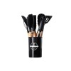 Set de utensilios de cocina silicona antiadherentes 11 pcs - Negro Set De Utensilios De Cocina Silicona Antiadherentes 11 Pcs - Negro