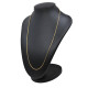Cadena en oro 18k forcet. Largo 47cm Cadena en oro 18k forcet. Largo 47cm