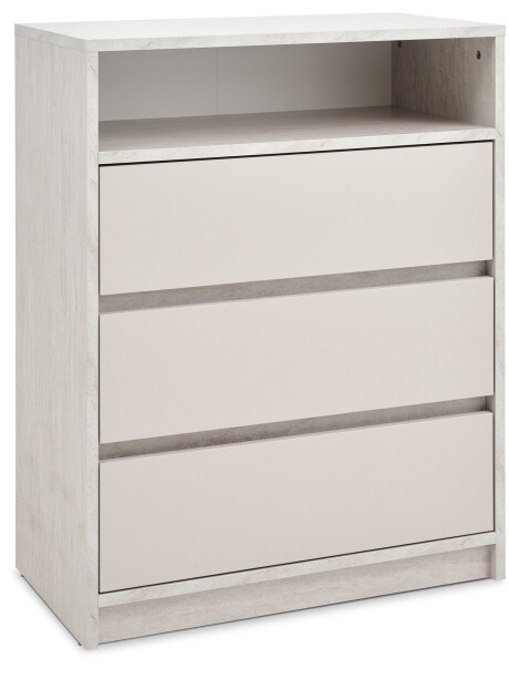 Cómoda BILLUND 3 cajones travertino/beige Cómoda BILLUND 3 cajones travertino/beige