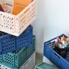 Caja de almacenamiento plegable grande azul