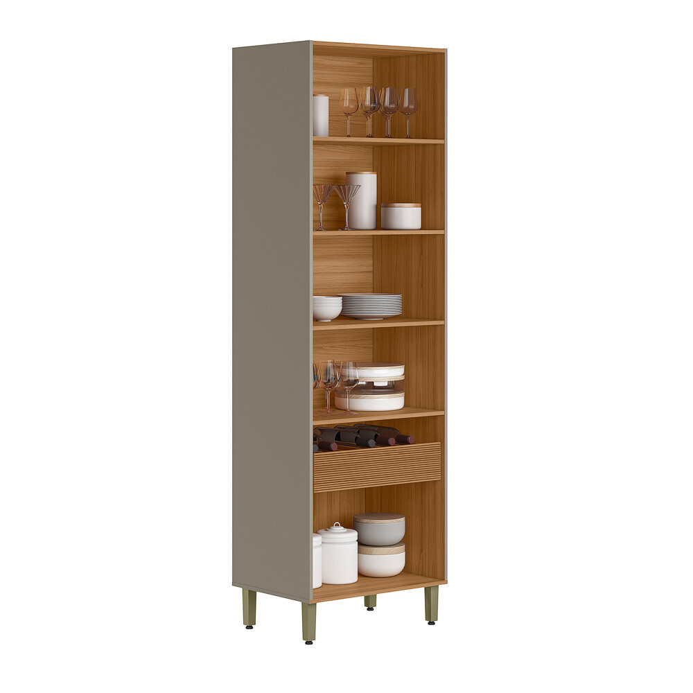 CRISTALERO TORRE DOS PUERTAS CON LUZ LED MODELO ALLURE Cristalero Torre Dos Puertas Con Luz Led Modelo Allure