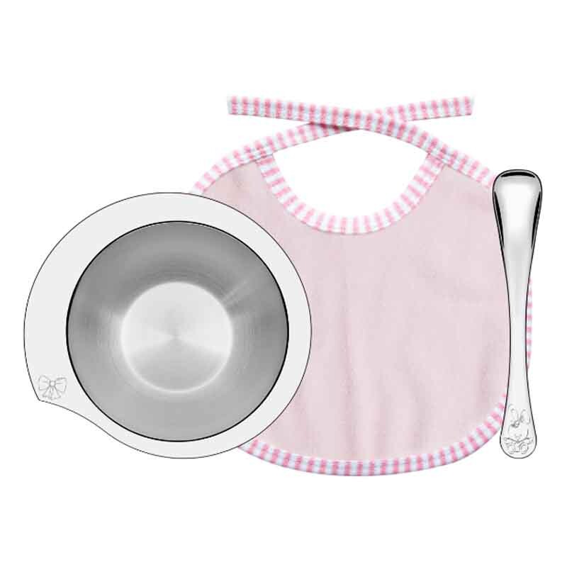 Juego infantil cuchara + plato - Rosa - Tramontina Juego infantil cuchara + plato - Rosa - Tramontina