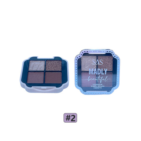 SAS Paleta de sombras de ojos 4 tonos Sas Paleta De Sombras De Ojos 4 Tonos