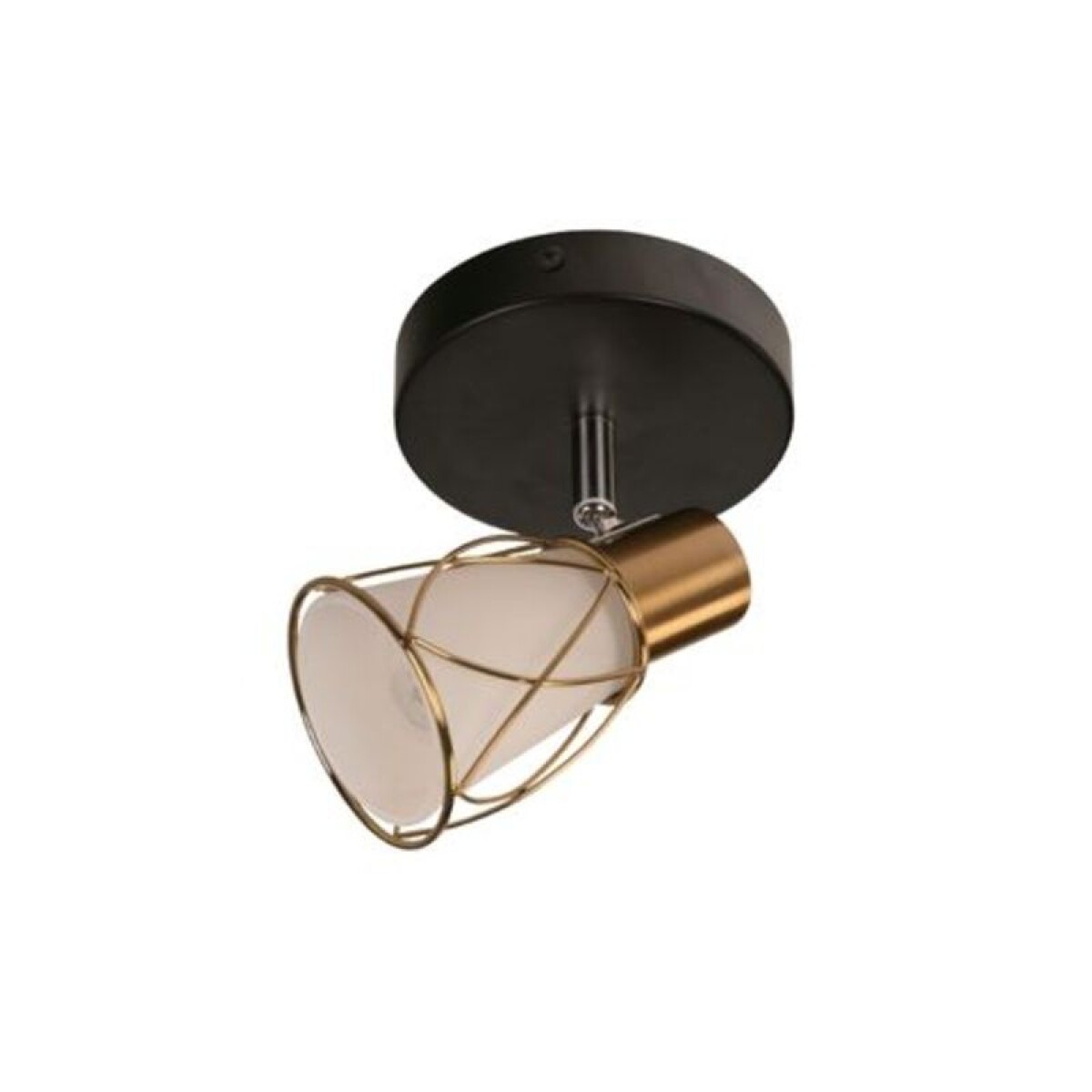 APLIQUE 1L RAHISSA E14 NEGRO Y BRONCE 