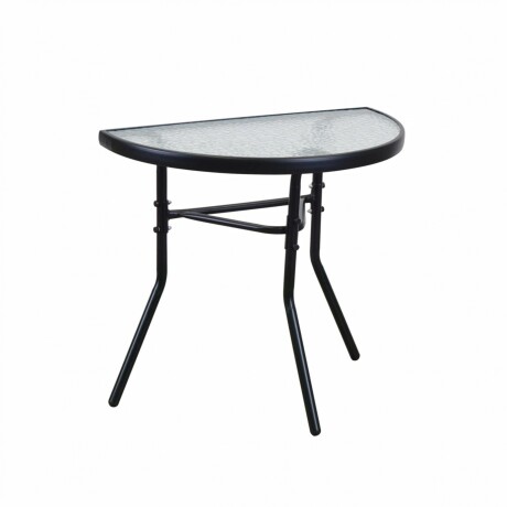 Mesa De Jardín De Vidrio Templado Esmerilado RUSTICO SC-090 - Negro Mesa De Jardín De Vidrio Templado Esmerilado RUSTICO SC-090 - Negro