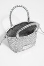 BOLSO MINI TRENZADA Plata