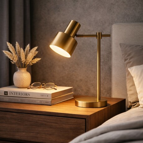 Portátil dorada E27 50cm Portátil dorada E27 50cm